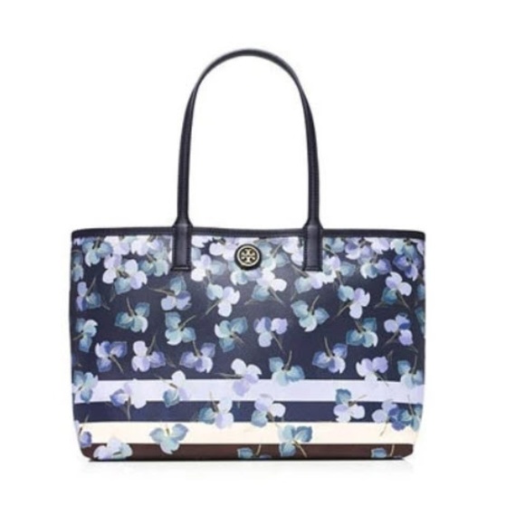 Tory Burch Handbags - Tory Burch Kerrington Watercolor Iris Stripe Tote